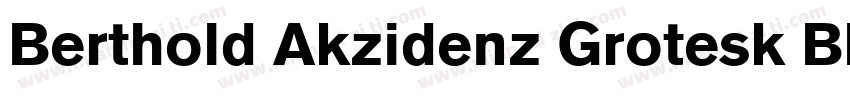 Berthold Akzidenz Grotesk BE Bold字体转换